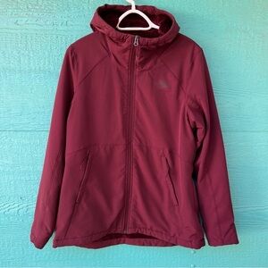 THE NORTH FACE Shelbe Raschel Hoodie BURGUNDY RED SIZE LARGE